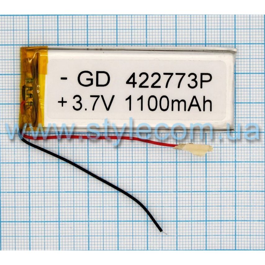 Акумулятор ChinaTab 422773p (4.2*27*73мм) 1100mAh