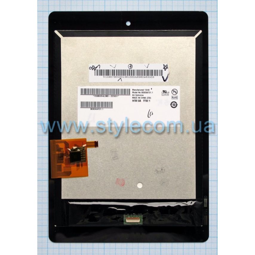 Дисплей (LCD) для Acer Iconia Тab A1-810, Тab A1-811 с тачскрином black High Quality