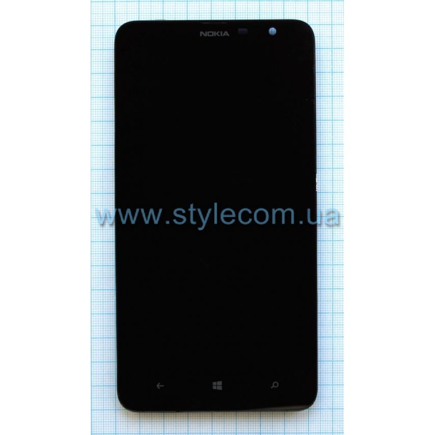 Дисплей (LCD) Nokia 1320 Lumia + тачскрин с рамкой black  Original Quality