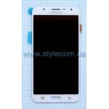 Дисплей (LCD) для Samsung Galaxy J7/J700 (2015) с тачскрином white (Oled) Original Quality