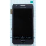 Дисплей (LCD) для Samsung i9100 з тачскріном та рамкою dark blue (TFT) China Original - купити за 956.80 грн у Києві, Україні