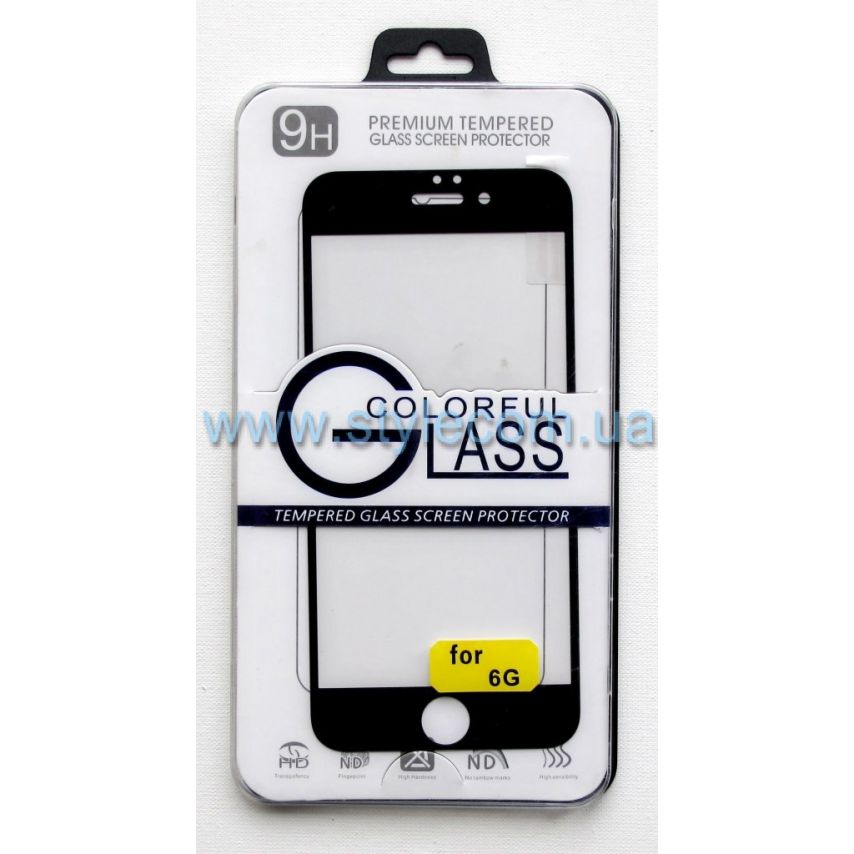 Защитное стекло Silk Screen для Apple iPhone 6, 6s black