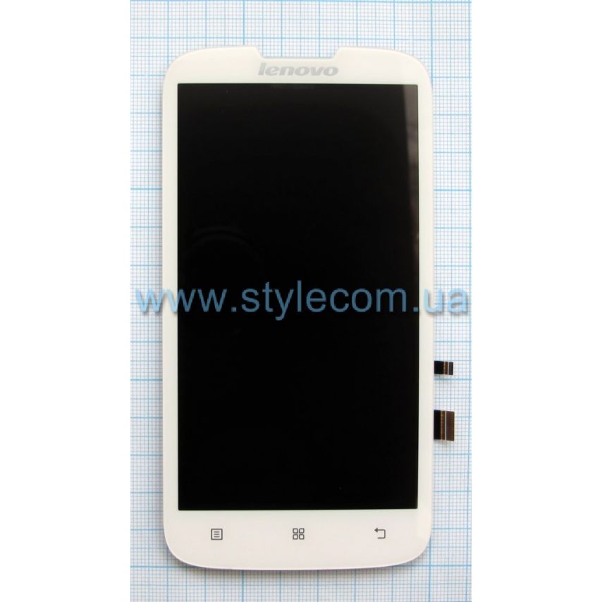 Дисплей (LCD) для Lenovo A560 с тачскрином white Original Quality