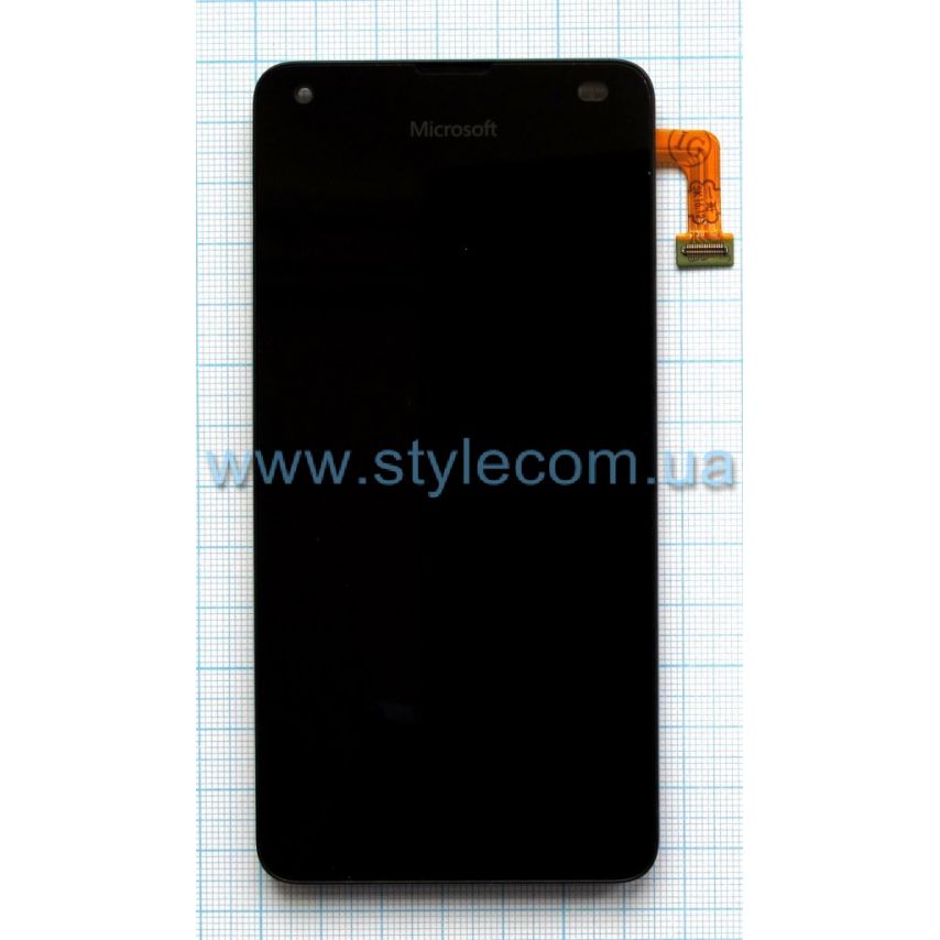 Дисплей (LCD) для Nokia Lumia 550 с тачскрином и рамкой black Original Quality