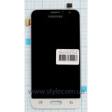 Дисплей (LCD) для Samsung Galaxy J1/J120 (2016) с тачскрином black/white (Oled) Original Quality