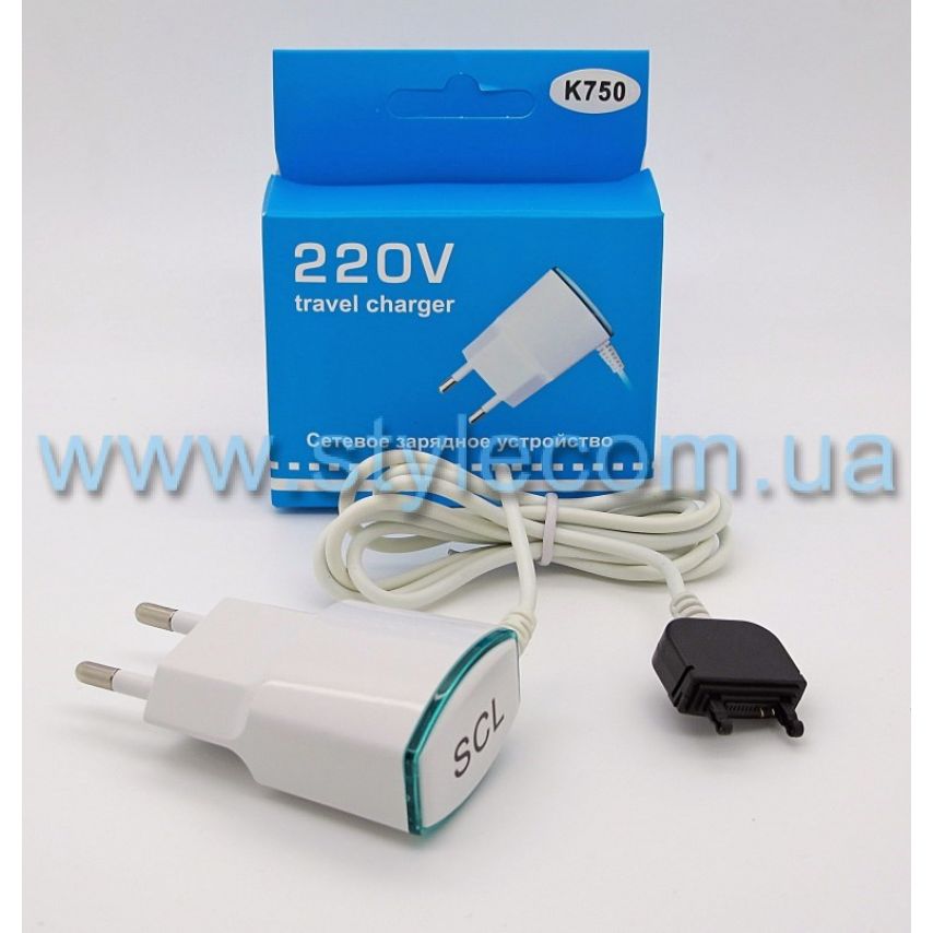 Сетевое зарядное устройство (адаптер) для Sony Ericsson K750 650mAh white