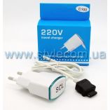 Мережевий зарядний пристрій для Samsung C100 650mAh white - купити за 40.90 грн у Києві, Україні