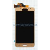 Дисплей (LCD) для Samsung Galaxy J5/J510 (2016) з тачскріном gold (TFT) High Quality