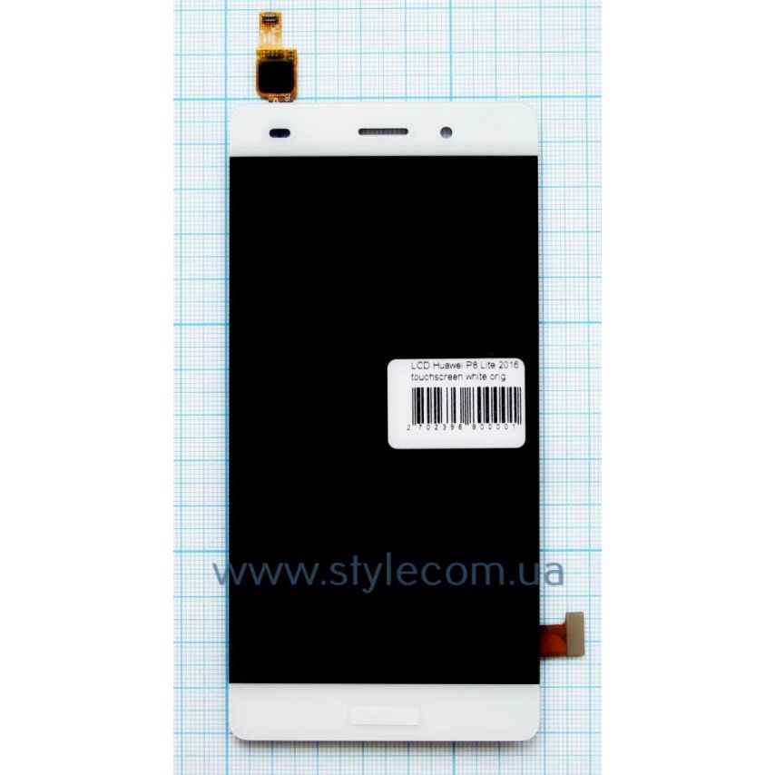Дисплей (LCD) Huawei P8 Lite 2016 (ALE-L21) + тачскрин white High Quality
