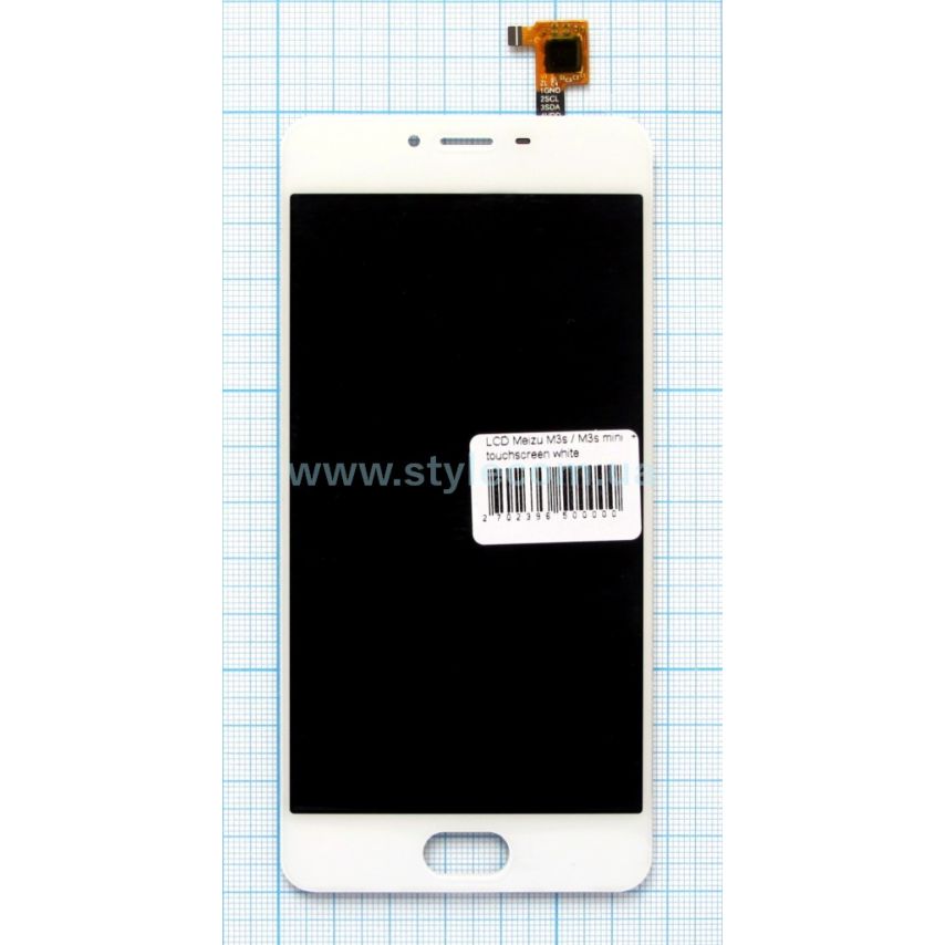 Дисплей (LCD) для Meizu M3S, M3S mini Y685 с тачскрином white High Quality