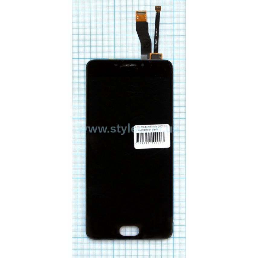 Дисплей (LCD) Meizu M5 Note (M621H) + тачскрин black High Quality
