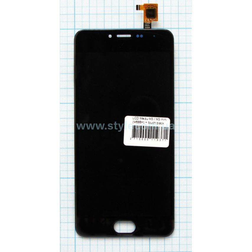 Дисплей (LCD) Meizu M3 / M3 mini (M688H) + тачскрин black High Quality
