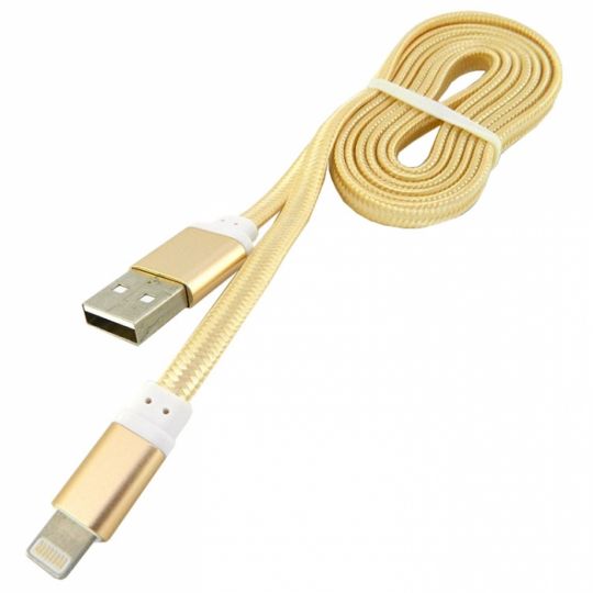 Кабель USB WALKER C330 Lightning gold