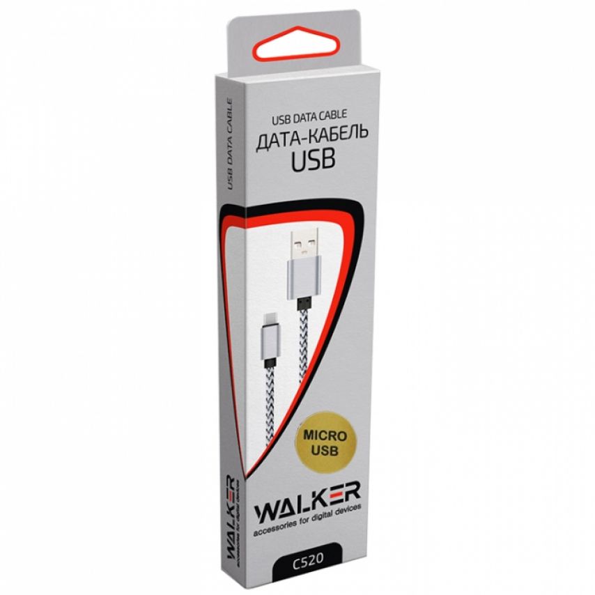 Кабель USB WALKER C520 Micro gold/black