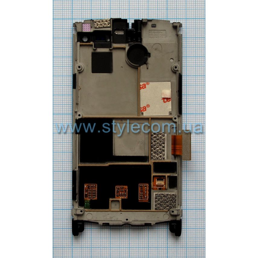 Дисплей (LCD) для Samsung S8530 Wave II с тачскрином и рамкой black (TFT) China Original
