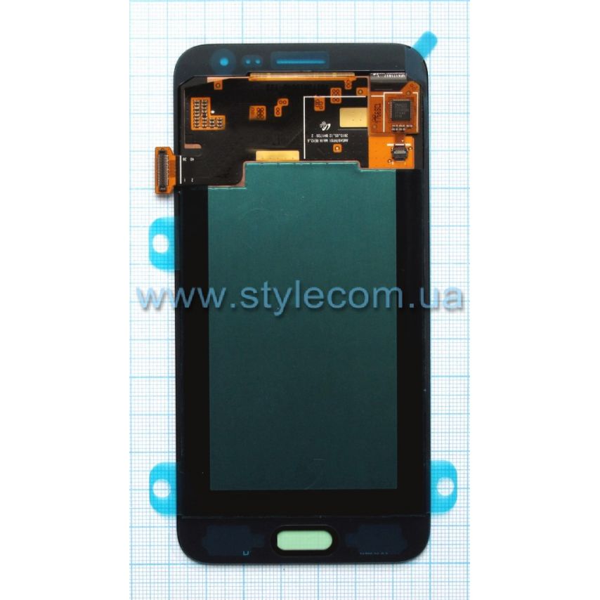 Дисплей (LCD) для Samsung Galaxy J3/J320 (2016) с тачскрином black/blue Service Original (PN:GH97-18414C)