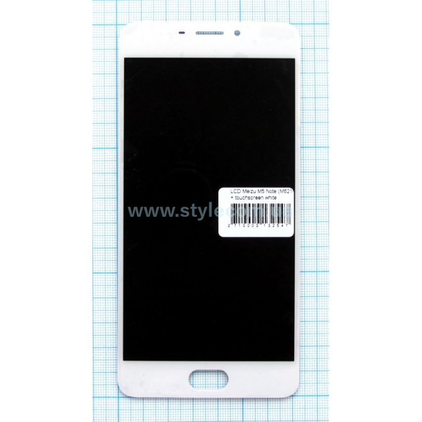 Дисплей (LCD) Meizu M5 Note (M621H) + тачскрин white High Quality