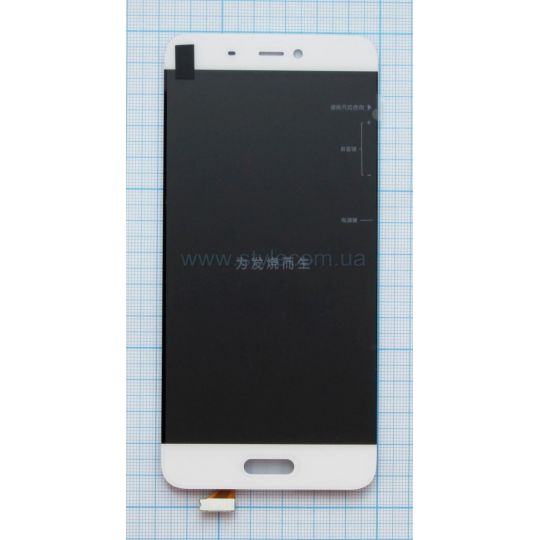Дисплей (LCD) Xiaomi Mi 5/Mi 5 Pro + тачскрин (длинный коннектор) white High Quality - купить за {{product_price}} грн в Киеве, Украине