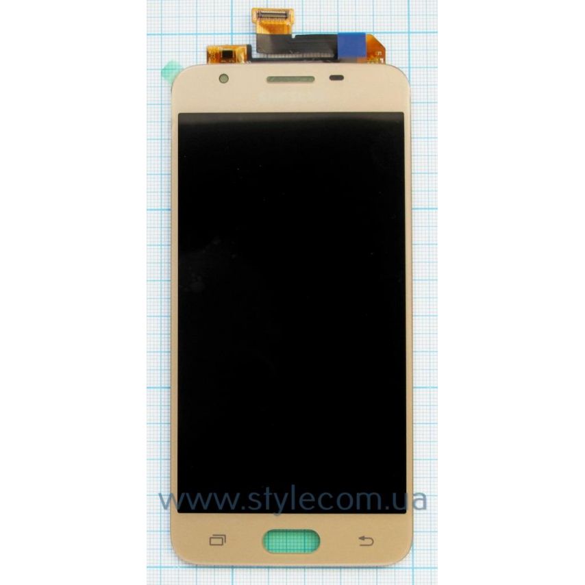 Дисплей (LCD) для Samsung Galaxy J5 Prime/G570 (2016) с тачскрином gold Service Original (PN:GH96-10324A)