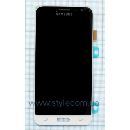 Дисплей (LCD) для Samsung Galaxy J3/J320 (2016) з тачскріном black/white Service Original (PN:GH97-18414A)