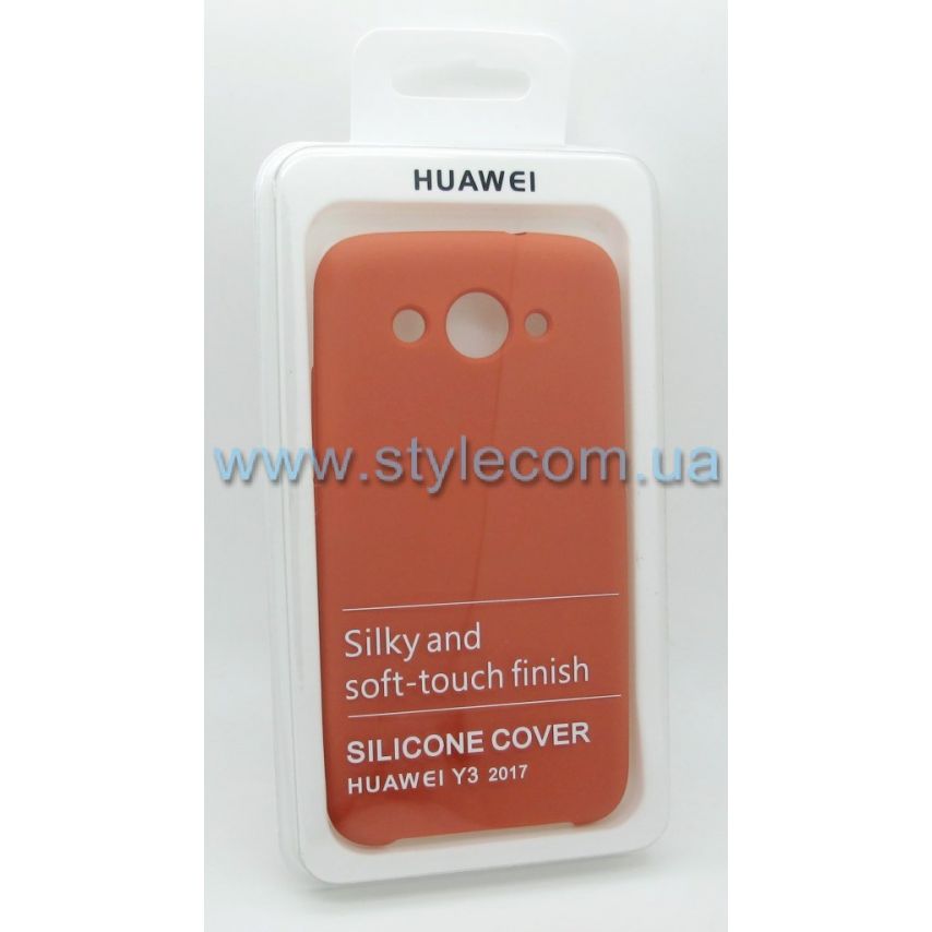 Чехол Original Silicone для Huawei Y3 II (2017) peach