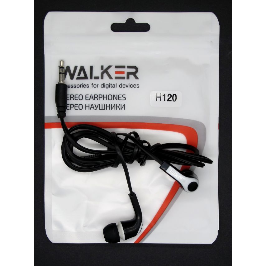 Навушники WALKER H120 black (тех.пак.)
