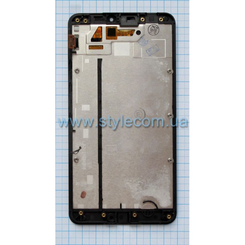 Дисплей (LCD) Nokia 640 XL (RM-1062/RM-1065/RM-1066/RM-1067) + тачскрин с рамкой black Original Quality