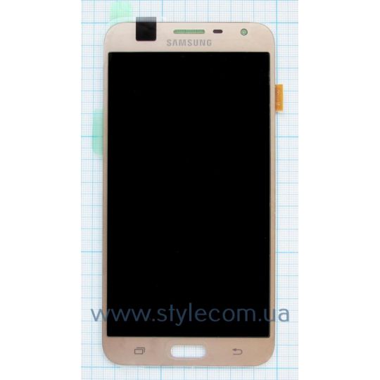 Дисплей (LCD) для Samsung Galaxy J7 Neo/J701 (2017) с тачскрином gold Service Original (PN:GH97-20904B)