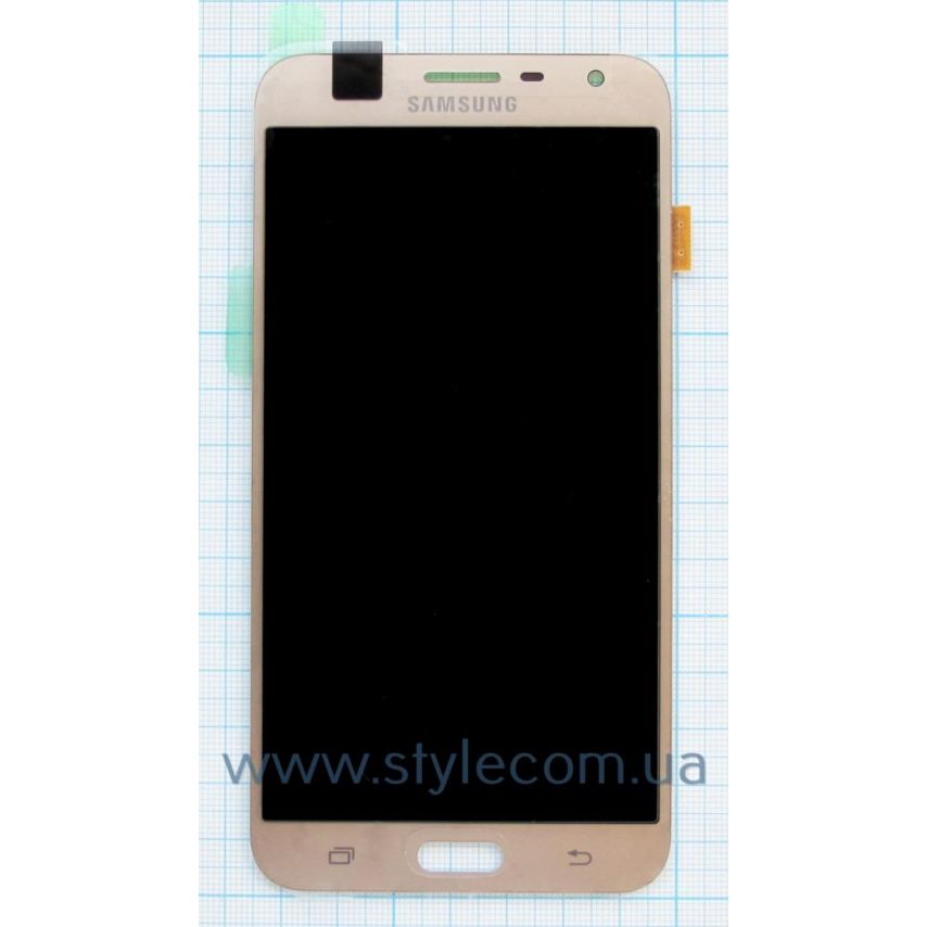 Дисплей (LCD) для Samsung Galaxy J7 Neo/J701 (2017) с тачскрином gold Service Original (PN:GH97-20904B)