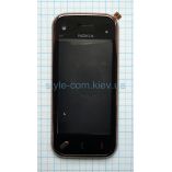 Тачскрін (сенсор) для Nokia N97 Mini з рамкою brown High Quality - купити за 397.10 грн у Києві, Україні