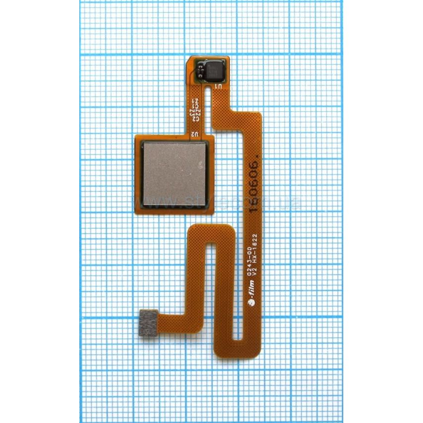 Шлейф для Xiaomi Mi Max зі сканером відбитка пальця grey High Quality