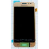 Дисплей (LCD) для Samsung Galaxy J2/J200 (2015) с тачскрином gold Service Original (PN:GH97-17940B)