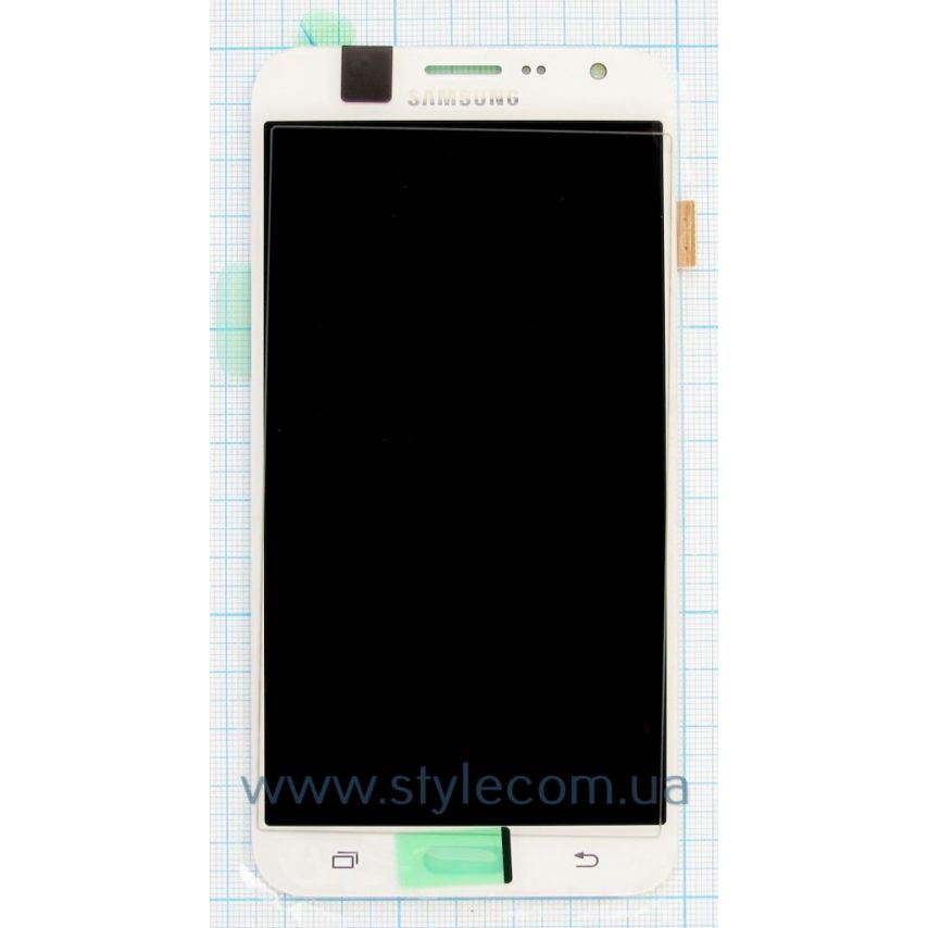 Дисплей (LCD) для Samsung Galaxy J7/J700 (2015) с тачскрином white Service Original (PN:GH97-17670B)