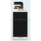 Дисплей (LCD) для Motorola Moto G3 XT1540, XT1541, XT1544, XT1548, XT1550 з тачскріном white Original Quality