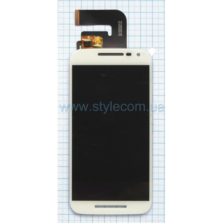 Дисплей (LCD) для Motorola Moto G3 XT1540, XT1541, XT1544, XT1548, XT1550 з тачскріном white Original Quality
