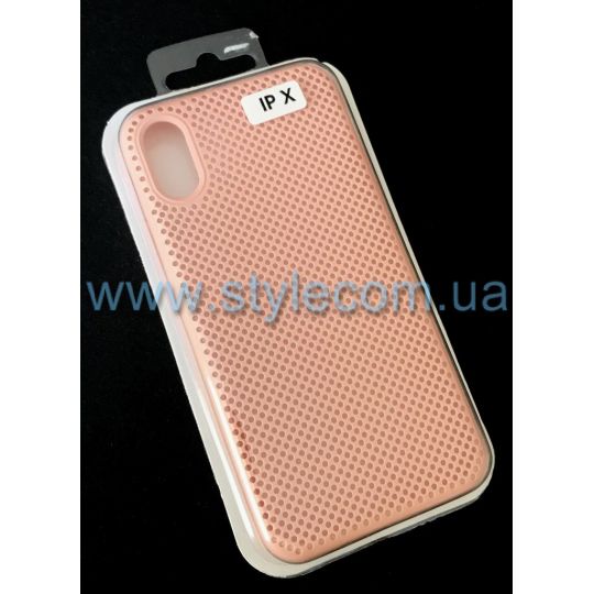 Чехол Original перфорация iPhone X pink - купить за {{product_price}} грн в Киеве, Украине
