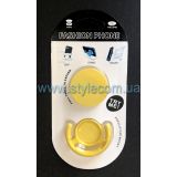 Автотримач-підставка для телефону PopSocket yellow