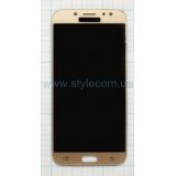 Дисплей (LCD) для Samsung Galaxy J7/J730 (2017) с тачскрином gold (TFT) High Quality