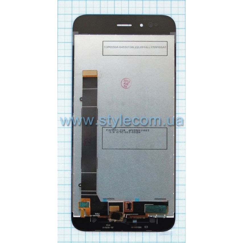 Дисплей (LCD) для Xiaomi Mi A1, Mi 5X + тачскрин black High Quality
