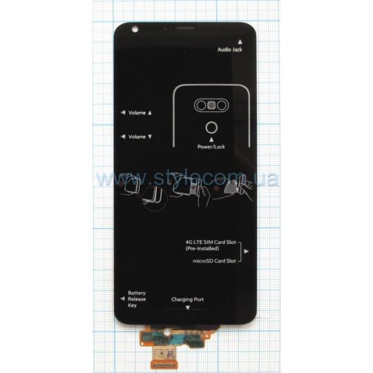 Дисплей (LCD) для LG G6 H870, H871, H872, H873, LS993, US997, VS998 с тачскрином black Hiqh Quality