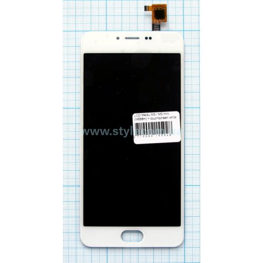 Дисплей (LCD) Meizu M3 / M3 mini (M688H) + тачскрин white High Quality