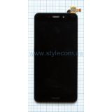 Дисплей (LCD) для Huawei Honor 6C Pro, Honor V9 Play JMM-L22 с тачскрином, угловой шлейф (тип 2) black High Quality