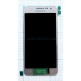 Дисплей (LCD) для Samsung A3/A300 (2015) с тачскрином silver Service Original (PN:GH97-16747C)