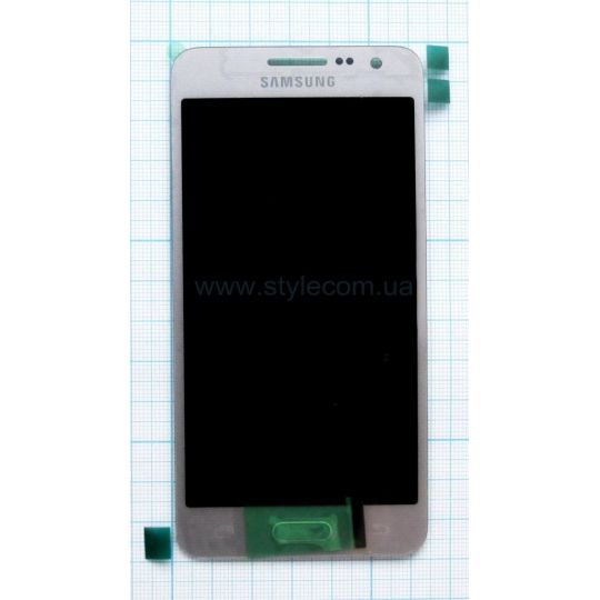 Дисплей (LCD) для Samsung A3/A300 (2015) з тачскріном silver Service Original (PN:GH97-16747C)