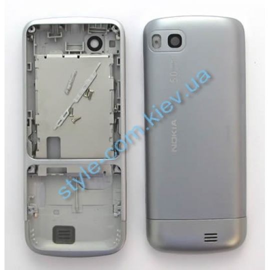 Корпус для Nokia C3-01 полный комплект silver High Quality