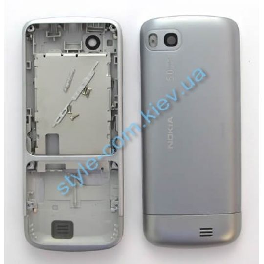 Корпус для Nokia C3-01 повний комплект silver High Quality