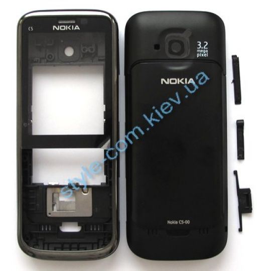 Корпус для Nokia C5-00 повний комплект black High Quality