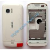 Корпус для Nokia C5-03 повний комплект з клавіатурою white High Quality