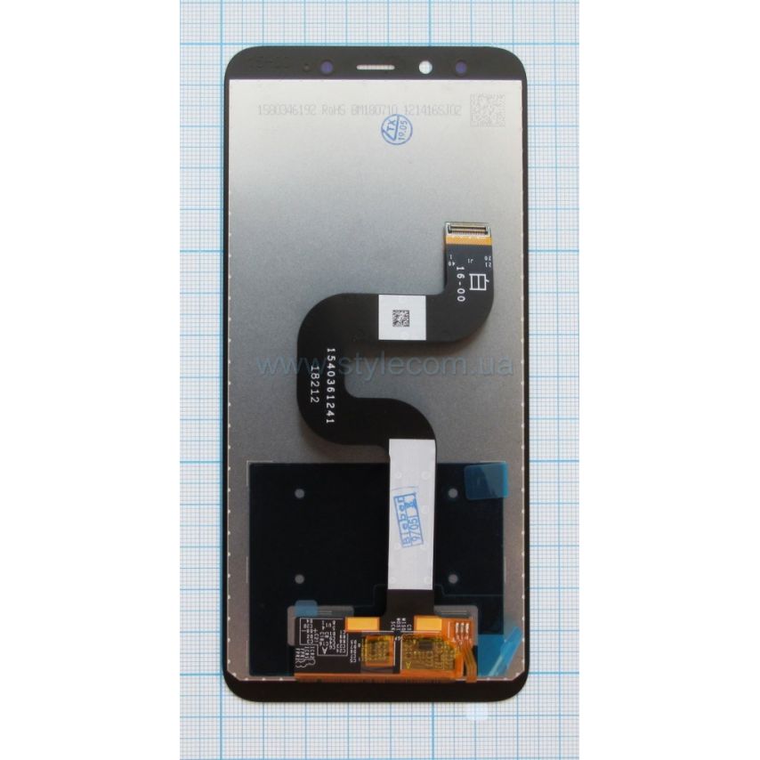Дисплей (LCD) для Xiaomi Mi A2, Mi 6X с тачскрином black Original Quality