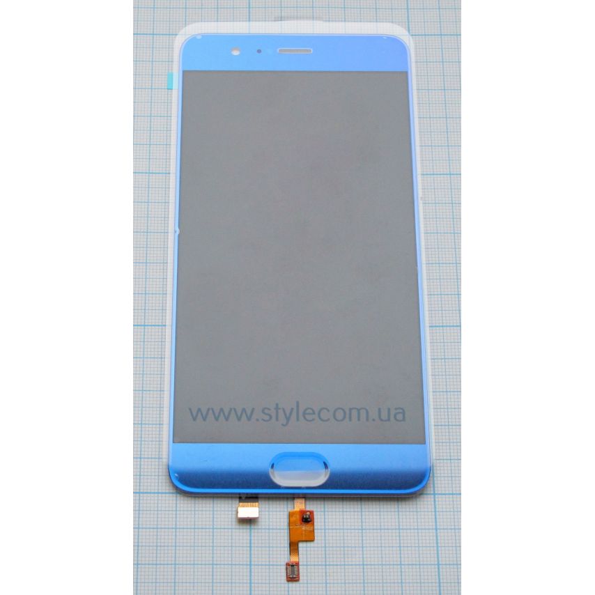 Дисплей (LCD) для Xiaomi Mi Note 3 + тачскрин с кнопкой blue High Quality
